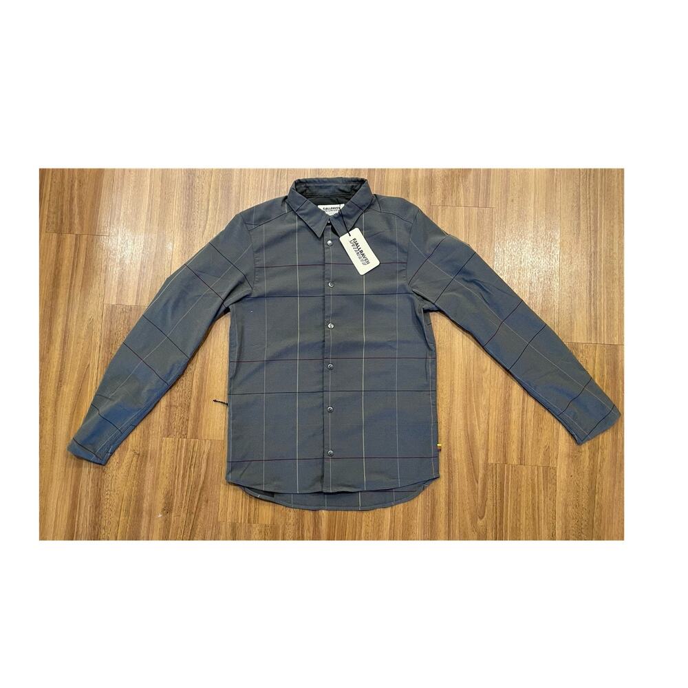 Fjällräven Specialized Men's SF Rider's Flannel Plaid Shirt Gray Size XS